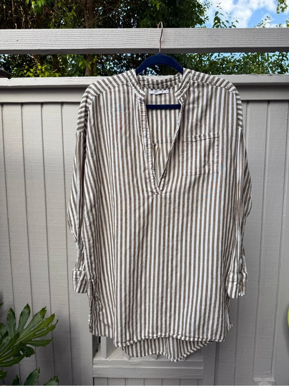 O'Neill Striped V-Neck blouse or cover-up